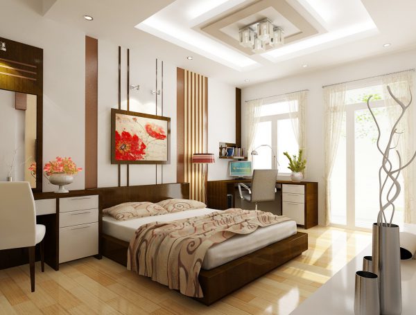 Thiết kế diện tích phòng ngủ sao cho đạt chuẩn để đem lại sự thoải mái.